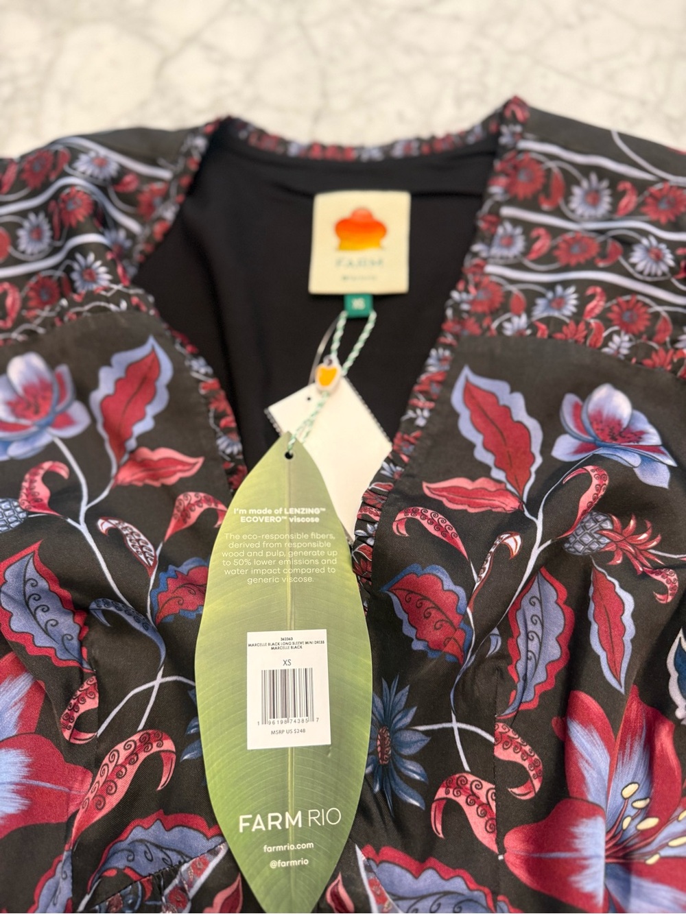 FARM Rio Marcelle Long Sleeved Mini Dress - Picture 12 of 12